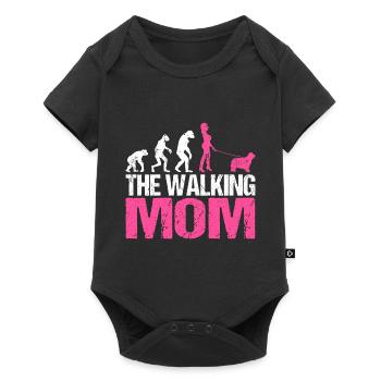 Bergame Berger Chien Maman Maman Maman Maîtresse Rose - Body à manches courtes Premium Bébé - noir - Devant