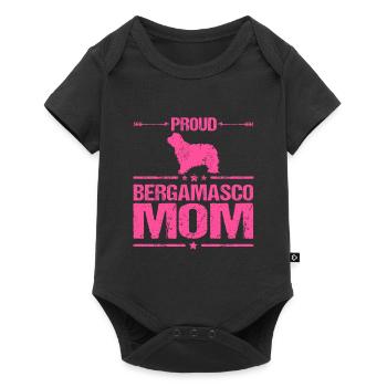 Bergame Chien de berger Maman Mama Maîtresse Rose - Body à manches courtes Premium Bébé - noir - Devant