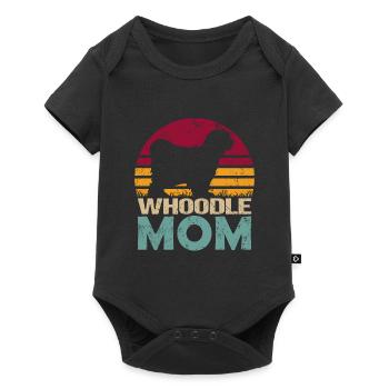 Whoodle Dog Mama Maman Vintage - Body à manches courtes Premium Bébé - noir - Devant
