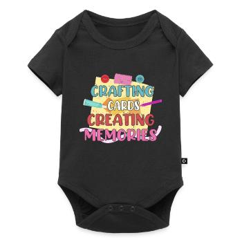 Idée cadeau d’artiste d’artisanat de cartes - Body à manches courtes Premium Bébé - noir - Devant