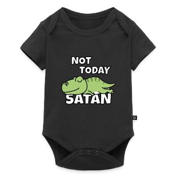 Lazy T-Rex Lazy Lounging - Baby Premium short-sleeve bodysuit - black - Front
