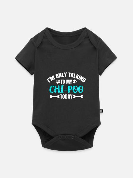 Chi-Poo - Baby Premium Kurzarmbody - Schwarz