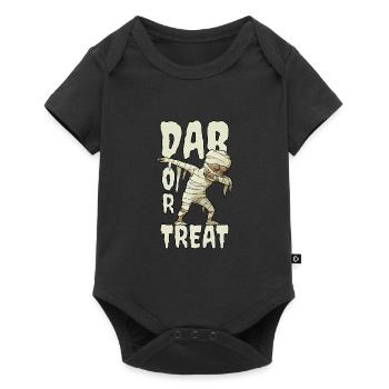 Dabbing Momie Halloween Dab Hip Hop - Body à manches courtes Premium Bébé - noir - Devant