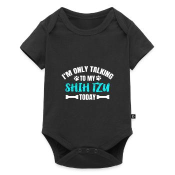 Shih Tzu - Baby Premium short-sleeve bodysuit - black - Front