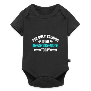 Boxerdoodle - Baby Premium short-sleeve bodysuit - black - Front