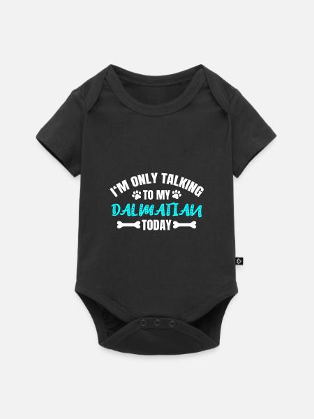 Dalmatian Dalmatiner - Baby Premium Kurzarmbody - Schwarz
