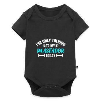 Mastador English Mastiff Labrador Retriever Mix - Baby Premium short-sleeve bodysuit - black - Front