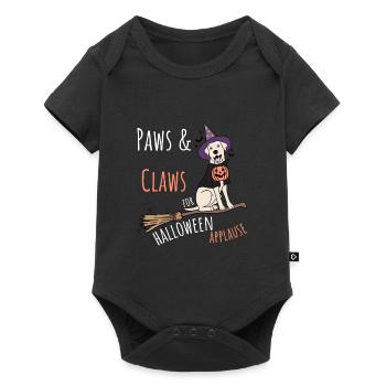 HALLOWEEN - Paws & Claws for Applause - Baby Premium Kurzarmbody - Schwarz - Vorne