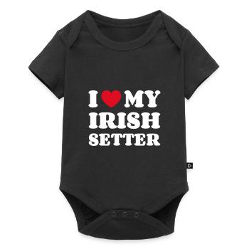 I Love My Irish Setter - Baby Premium short-sleeve bodysuit - black - Front