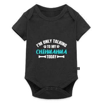 Chihuahua - Body à manches courtes Premium Bébé - noir - Devant