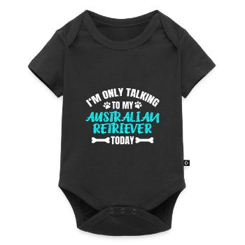 Australian Retriever Propriétaire Propriétaire - Body à manches courtes Premium Bébé - noir - Devant