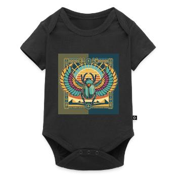 KHEPRI Dieu du Soleil Levant - Body à manches courtes Premium Bébé - noir - Devant