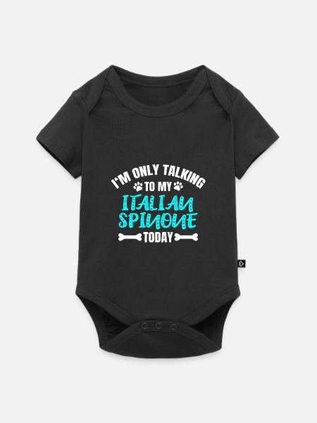 Italian Spinone - Baby Premium Kurzarmbody - Schwarz