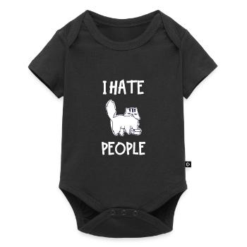 I Hate People - Baby Premium short-sleeve bodysuit - black - Front