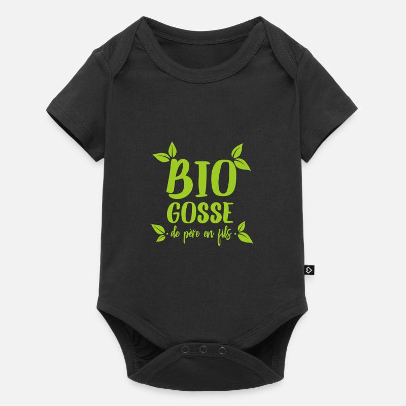 BIO GOSSE - Body à manches courtes Premium Bébé - noir
