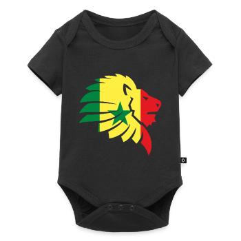 Senegal Flag Cap Vert Dakar Lion Africa Gift - Baby Premium short-sleeve bodysuit - black - Front