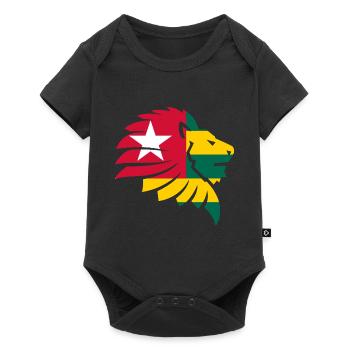 Drapeau du Togo Afrique Cabrais Kabure Ewe Gift - Body à manches courtes Premium Bébé - noir - Devant