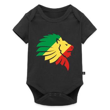 Drapeau Congo Afrique Brazzaville Zaïre Cadeau - Body à manches courtes Premium Bébé - noir - Devant