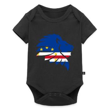 Kap Verde Flagge Afrika Löwe Cabo Verde Geschenk - Baby Premium Kurzarmbody - Schwarz - Vorne