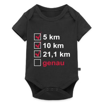 Marathon - Baby Premium Kurzarmbody - Schwarz - Vorne