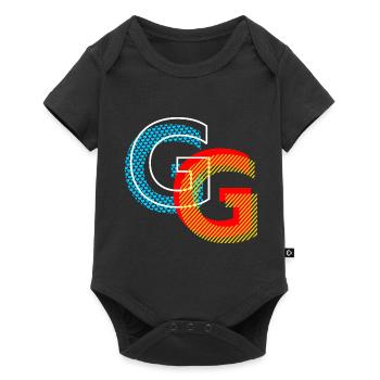 Lettre G - Body à manches courtes Premium Bébé - noir - Devant
