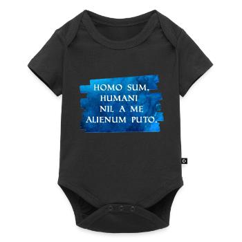 I am human and nothing is foreign to me - Baby Premium short-sleeve bodysuit - black - Front