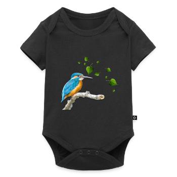 martin pêcheur - Body à manches courtes Premium Bébé - noir - Devant