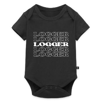 Bûcheron Bûcheron Bûcheron Bûcheron Bois - Body à manches courtes Premium Bébé - noir - Devant