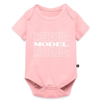 Model Mode Model Schaufensterpuppe Fotomodell - Baby Premium Kurzarmbody - Rosa - Vorne
