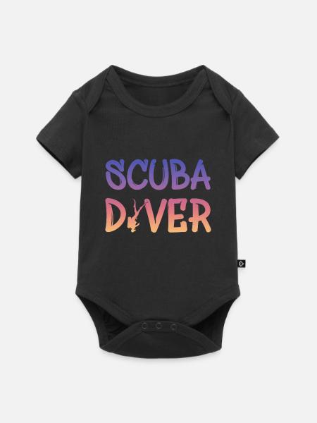 Scuba Diver - Baby Premium Kurzarmbody - Schwarz