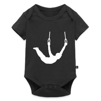 Dynamischer Ringsport - kraftvoll und elegant - Baby Premium Kurzarmbody - Schwarz - Vorne