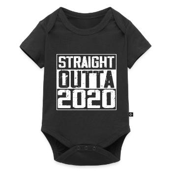 Straight Outta 2020 Retro Birthday Gift 2020 - Baby Premium short-sleeve bodysuit - black - Front