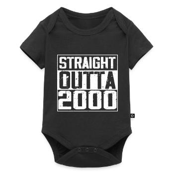 Straight Outta 2000 Retro 2000 Birthday Gift - Baby Premium short-sleeve bodysuit - black - Front