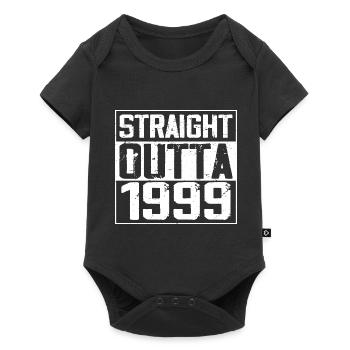 Straight Outta 1999 Retro 1999 Anniversary Gift - Baby Premium short-sleeve bodysuit - black - Front