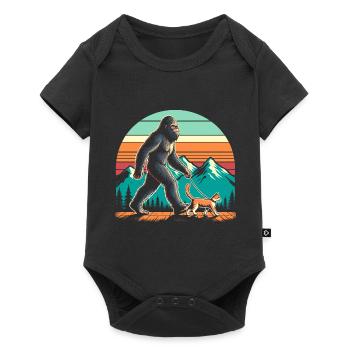 Chat Bigfoot - Body à manches courtes Premium Bébé - noir - Devant