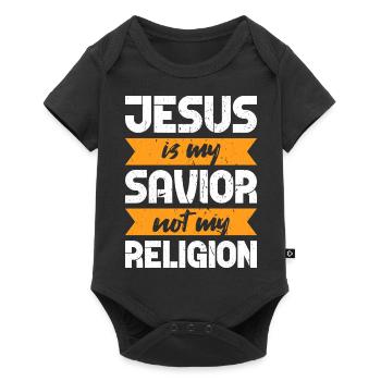 Jésus Christ - Body à manches courtes Premium Bébé - noir - Devant
