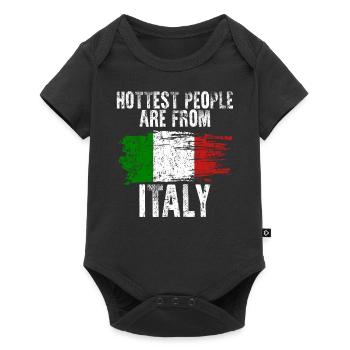 Italy - Baby Premium short-sleeve bodysuit - black - Front