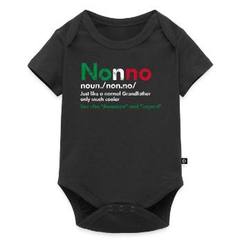 Italian grandpa Nonno family grandson gift - Baby Premium short-sleeve bodysuit - black - Front