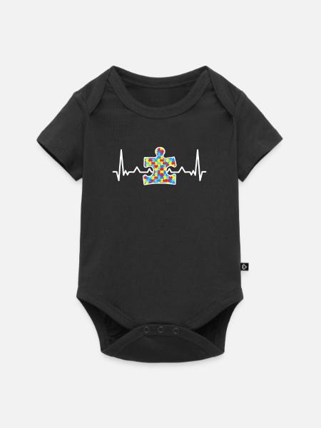 Journée de sensibilisation à l'autisme Autist Asperger Gift - Body à manches courtes Premium Bébé - noir