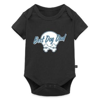 Best Dog Dad dog owner gift shirt dog dad - Baby Premium short-sleeve bodysuit - black - Front