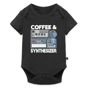 Modular Synthesizer Synth Analog Coffee Coffee - Baby Premium short-sleeve bodysuit - black - Front