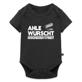Ahle Wurscht Wurst Nordhessen Finest Spruch lustig - Baby Premium Kurzarmbody - Schwarz - Vorne