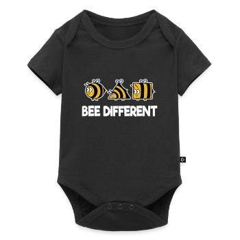 Bee Different abeille miel individuel - Body à manches courtes Premium Bébé - noir - Devant