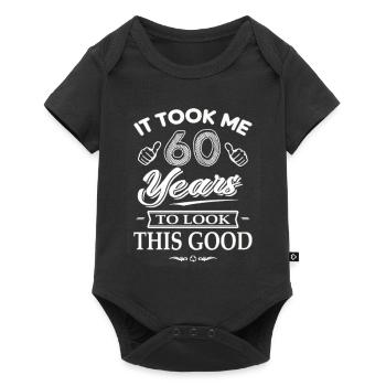 Il m'a fallu 60 ans pour regarder ce bon cadeau des années 60 - Body à manches courtes Premium Bébé - noir - Devant