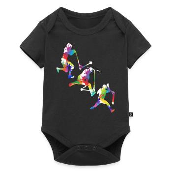 Scooter - Baby Premium short-sleeve bodysuit - black - Front