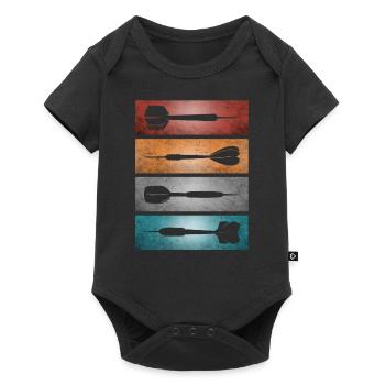 Darts and darts - Baby Premium short-sleeve bodysuit - black - Front
