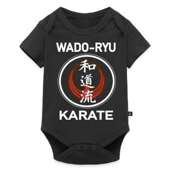 Das coole Wado-ryu Kampfsport Shirt - Baby Premium Kurzarmbody - Schwarz - Vorne