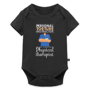 Physical Therapist Speech and Massage Therapy Chir - Baby Premium Kurzarmbody - Schwarz - Vorne