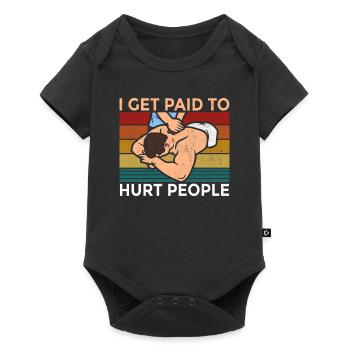 Physical Therapist Speech and Massage Therapy Chir - Baby Premium Kurzarmbody - Schwarz - Vorne