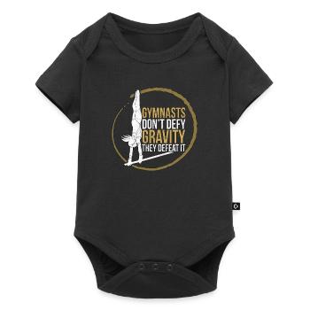 Gymnast Gymnastics Acrobatic Artistic Dance Sports - Baby Premium Kurzarmbody - Schwarz - Vorne
